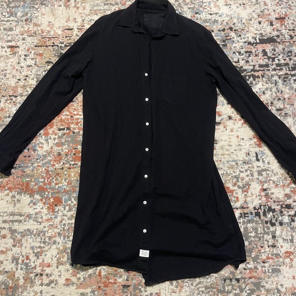 Frank and Eileen Black Mary Shirt Dress Button Down Medium - Picture 1 of 2